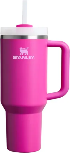 Vista 135 de STANLEY Quencher H2.0 Vaso Térmico con asa y pajilla, 64 onzas, tapa Flowstate de 3 posiciones, gran capacidad para viajes y deportes, vaso de acero