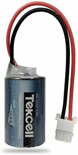 Vista 3 de Paquete de 5 baterías de litio de 3.6 V 1200 mAh SB-AA02 para Tekcell SB-AA02 3.6 V 1/2AA batería de litio con enchufe