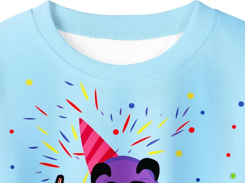 Vista 4 de Grimace Costume for Kids Boys Girls Monster Cute Shirts and Pants Cartoon T-Shirt Home Clothes for Kids 4-12 Years