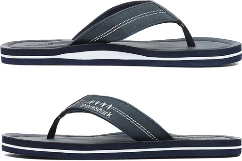 Vista 4 de Quickshark Sandalias de cuero para hombre, con soporte de arco, para playa