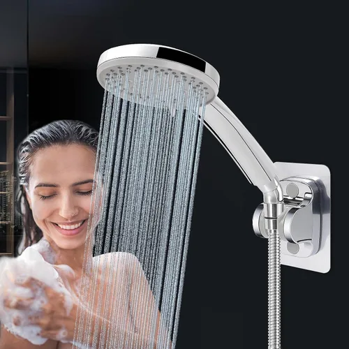 Vista 8 de NearMoon Adaptador de codo de ducha para cabezal de ducha, latón macizo de 45 ° G1/2 macho a hembra, conector de extensión de brazo de ducha, cromo