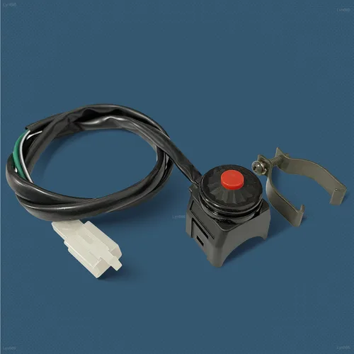 Vista 7 de Interruptor universal de motocicleta manillar motocicleta interruptor de parada botón de bocina 7/8 "0.866 in