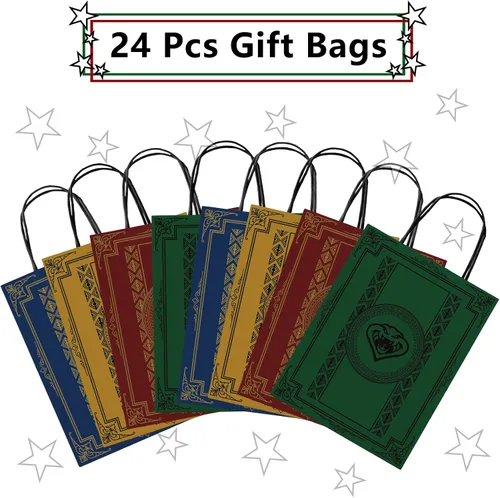 Vista 3 de Top Hubsch Magical Wizard - Bolsas de regalo para fiestas, 24 bolsas de regalo para niños y niñas, decoración de fiesta, mago, escuela, bolsas