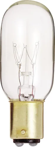 Vista 2 de Satco S4719 - Bombilla T7 de 130 V CC con base de bayoneta de 15 W, transparente