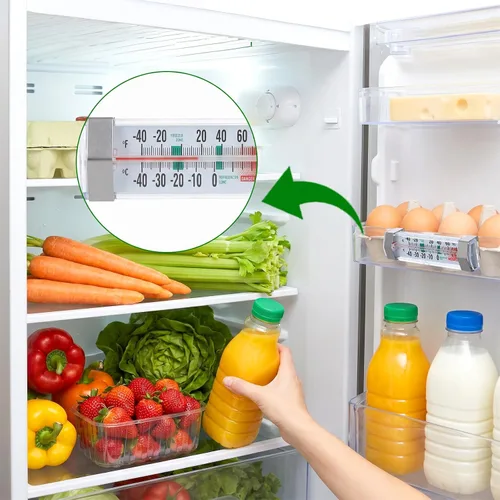 Vista 5 de Paquete de 8 termómetros para refrigerador y congelador, termómetro