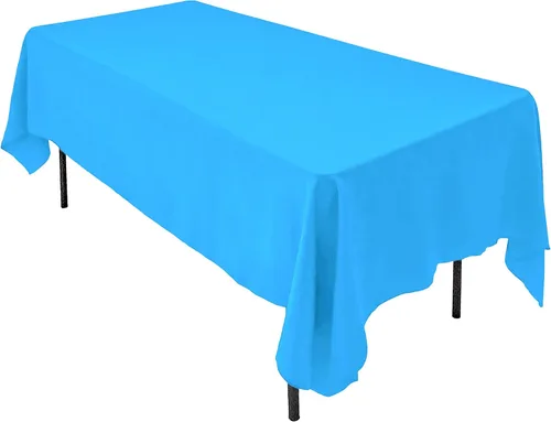 Vista 9 de AK TRADING CO. Mantel rectangular de poliéster de 60 x 102 pulgadas, fabricado en Estados Unidos, resistente a las arrugas, ignífugo, duradero