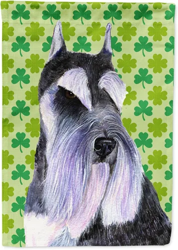 Vista 286 de Caroline's Treasures SS4442GF Affenpinscher Bandera de jardín con retrato de trébol del día de San Patricio para buzón, bandera decorativa