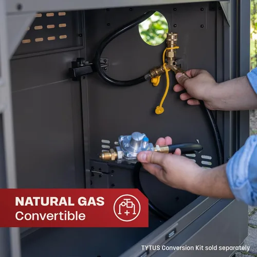 Vista 10 de Tytus Fresno - Parrilla de isla de propano o gas natural de 5 quemadores - Área de cocción de 864 pulgadas cuadradas, parrilla de 48,000 BTU