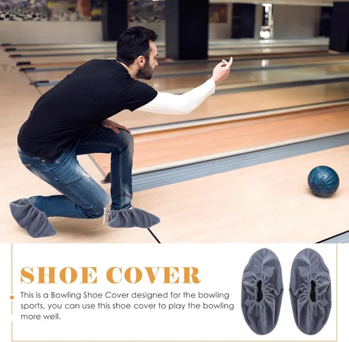Vista 4 de BESPORTBLE 2 pares de fundas para zapatos de boliche, fundas para botas, fundas reutilizables para zapatos, fundas protectoras antideslizantes