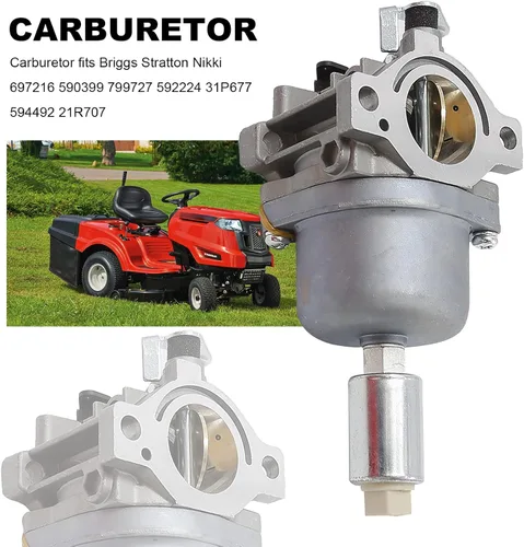Vista 6 de 799727 Carburador Repuesto para Briggs - Stratton 331877 33R877 31P977, Repuesto para Tractor Cortacésped Nikki 792036 795366/Roulan Pro Craftsman