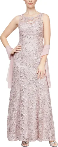 Vista 6 de Alex Evenings Vestido largo sin mangas para madre de la novia con chal para mujer Champán