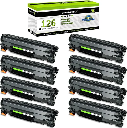 Vista 16 de greencycle Cartucho de tóner de repuesto compatible para impresora Canon 126 CRG-126 CRG126 3483B001 ImageClass LBP6200d LBP6230dw (negro, 1 unidad)