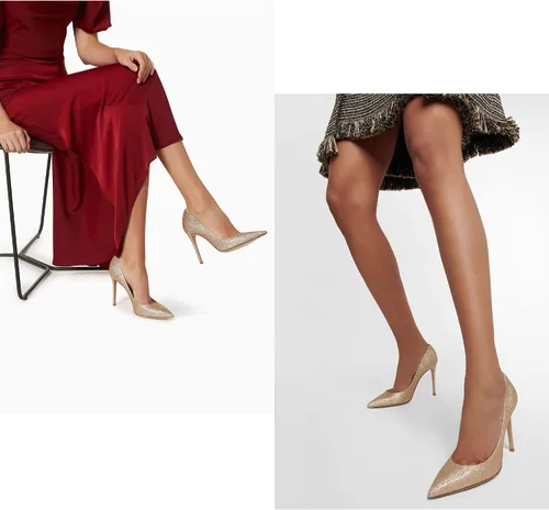 Vista 4 de Modatope Zapatos de tacón para mujer, zapatos de boda elegantes para mujer, zapatos de noche, zapatos de trabajo, zapatos de tacón de aguja
