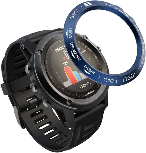 Vista 11 de REYDA Bisel de reloj compatible con Garmin Fenix 3/Fenix 3 HR Bisel Ring, acero inoxidable bisel Loop cubierta adhesiva resistente a los arañazos