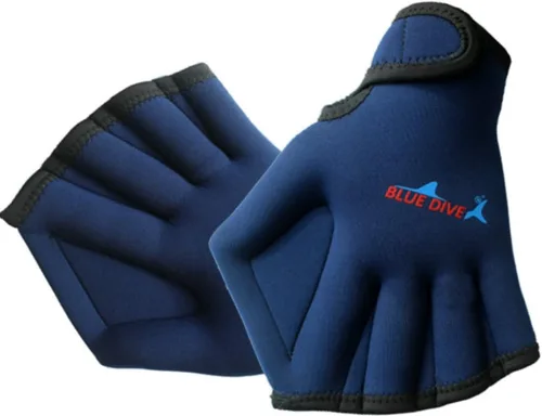 Vista 10 de 1 par de guantes de malla de natación, guantes de entrenamiento, palas de fitness acuático, resistencia al agua, tela de mano para hombres, mujeres