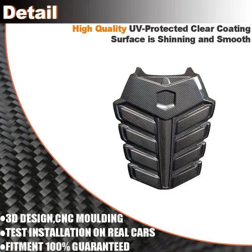 Vista 5 de AMNOOL Kit de cubierta de válvula de motor de fibra de carbono seca para Lamborghini Urus 2018-2022 Base Sport Utility 4 puertas Auto Hood Bonnet