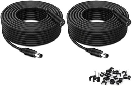 Vista 14 de Tonton Survelliance DVR - Paquete de 2 cables de extensión de alimentación CC de 3.3 pies x 0.083 in 5521 macho a hembra de 12 V CC compatible
