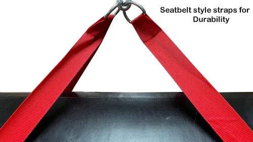 Vista 5 de Ultimate Synthetic Leather Uppercut Bag 60 lbs, Durable & Versatile for Boxing, MMA, Muay Thai, Fitness Training – Thick ToughTek, Reinforced
