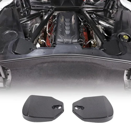 Vista 11 de Daeiclru Cubiertas de torre de puntal trasero compatibles con Chevrolet Corvette C8 2020-2023, cubierta de torre de ABS que absorbe los golpes