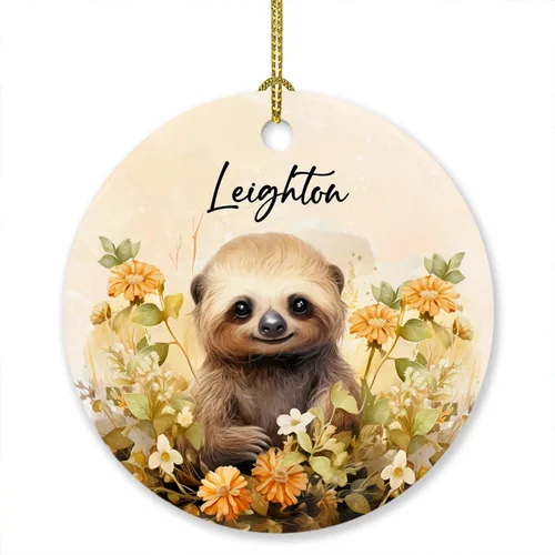 Vista 15 de Adorno de elefante de Navidad 2025, lindo adorno de elefante personalizado para árbol de Navidad, adornos de elefantes florales para bebés, regalos