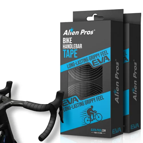 Vista 11 de ALIEN PROS Cinta de manubrio de bicicleta EVA (juego de 2) verde Bianchi - Mejora el agarre de tu bicicleta con esta cinta para manillar