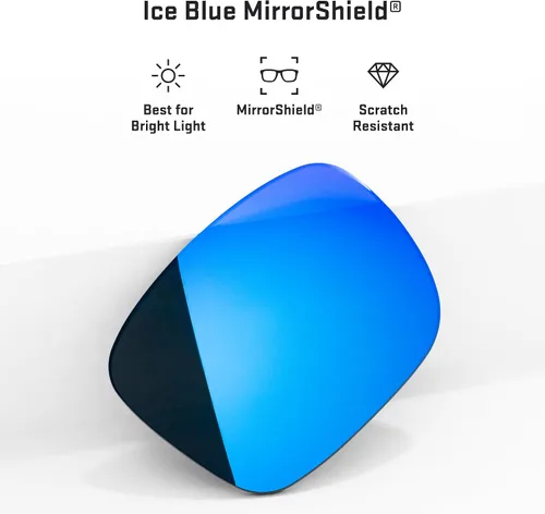 Vista 4 de Revant Lentes de repuesto compatibles con Oakley Juliet, Polarizadas, Ice Blue Mirrored
