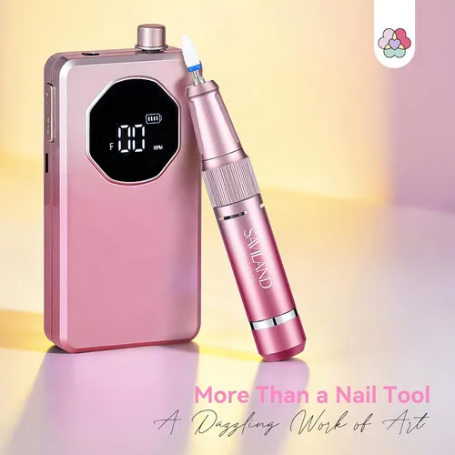 Vista 9 de SAVILAND - Taladro de uñas de eliminación rápida de 40000 rpm 2-Rosa