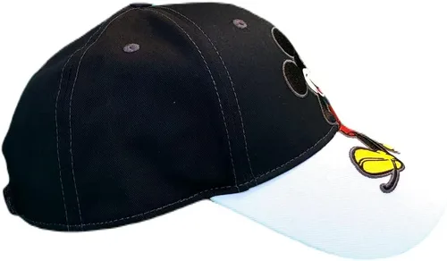 Vista 4 de Disney Big Mickey Mouse Classic - Gorra de béisbol bordada con cierre de velcro (adulto), Negro