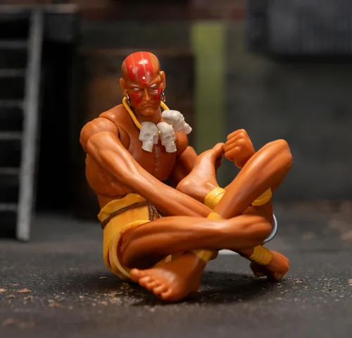 Vista 6 de Jada Street Fighter 6" Figura de Acción de Dhalsim, Juguetes para Niños y Adultos