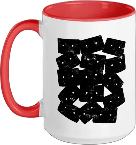Vista 11 de Retro Cassette 90s 80s Theme Party Outfit Costume Ceramic Mug, Black/White, 11oz
