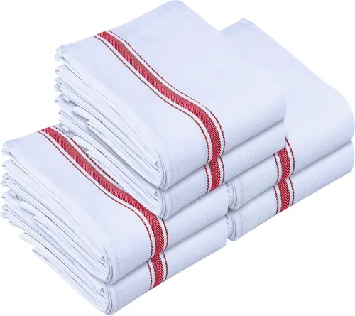 Vista 8 de Utopia Towels Paquete de 12 paños de cocina negros de 15 x 25 pulgadas, 100% algodón hilado en anillo