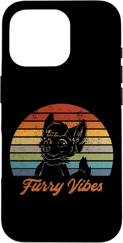 Vista 20 de iPhone 13 Pro Max Retro Furry Fandom Furry Vibes - Lindo estuche de traje OwO