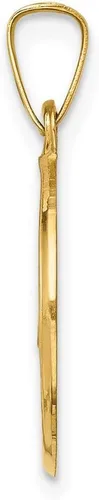 Vista 3 de FJC Finejewelers Medalla Caridad Del Cobre 14 kt Oro Amarillo Pulido y Satén 0.866 x 0.591 in, Metal, no conocido
