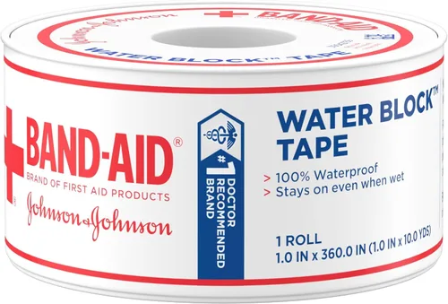 Vista 7 de Band-Aid Brand First Aid - Rollo de cinta autoadhesiva 100% impermeable para un cuidado duradero de heridas para asegurar firmemente los vendajes, 1