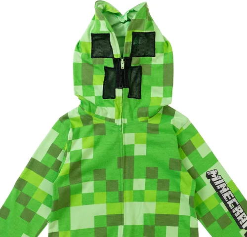Vista 5 de Minecraft Enterizo de disfraz con cremallera para niños