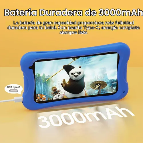 Vista 4 de DigiLand Tablet Android para niños, tabletas Android de 7 pulgadas para niños, tableta para niños pequeños con funda incluida, 4 GB + 32 GB, control