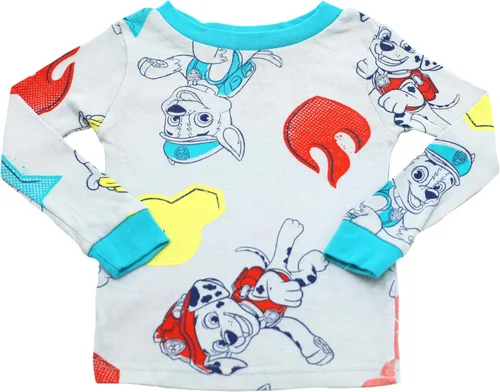 Vista 6 de Nickelodeon Paw Patrol Baby Shark Blue's Clues & You - Conjunto de pijama de algodón ajustado de 4 piezas