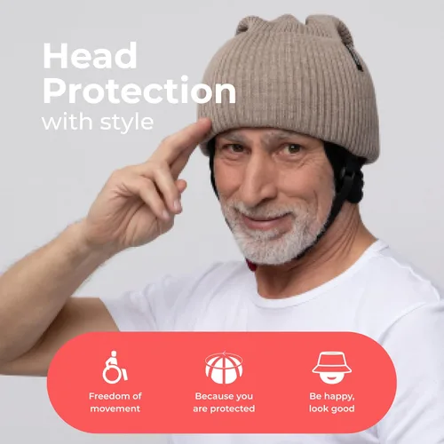 Vista 5 de Ribcap Lenny Medical Grade Protective Helmet Soft Helmet for Epilepsy Protective Helmet for Seizures