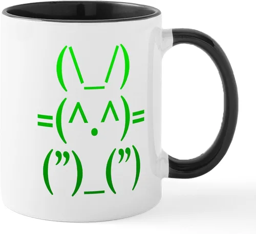 Vista 41 de CafePress Ascii - Taza de café de cerámica, taza de té, 11 onzas