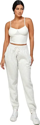 Vista 18 de IUUI Pantalones deportivos de cintura alta para mujer, con bolsillos, de algodón, holgados, atléticos