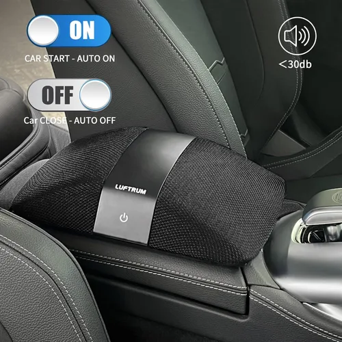 Vista 4 de Purificador de aire para automóvil con filtro HEPA verdadero H13: purificador de aire portátil para automóviles para humos de escape, COV, humo