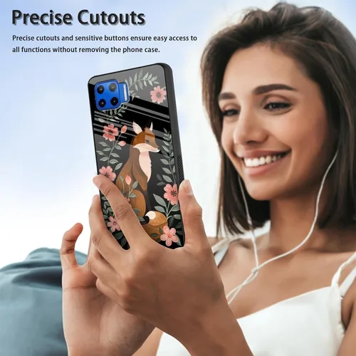 Vista 314 de Funda para Motorola Moto Edge 2022, cubierta trasera de vidrio templado con protector de pantalla, funda protectora a prueba de golpes para Motorola