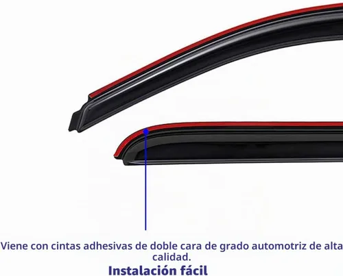Vista 6 de Lightronic Visera de ventana de ventilación automática con clip extra duradera, se adapta a Jeep Grand Cherokee 2011-2021, protección UV, deflector