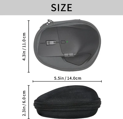 Vista 3 de Funda compatible con Logitech MX Master 4 / MX Master 3, a prueba de golpes, polvo y resistente al agua