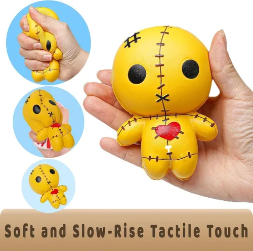 Vista 6 de Anboor 4.7 pulgadas Voodoo Dolls Squishies Ghost Doll Halloween Kawaii Soft Slow Rising Squishies perfumado Alivio del estrés Juguetes para niños