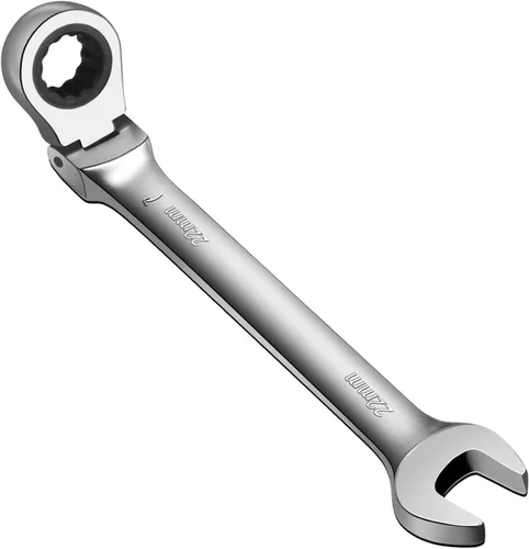 Vista 20 de WISEUP Llave de trinquete, llave CR-V de acero al cromo-vanadio de 0.315 in, llaves combinadas ajustables de 180 °, llave de trinquete de doble