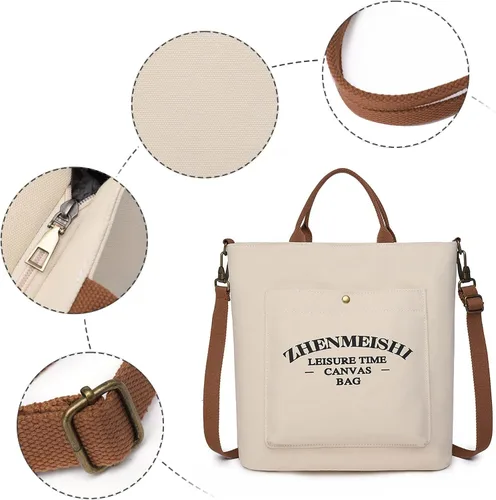 Vista 7 de Bolso de mano para mujer bolso cruzado de lona bolso de hombro bolso pequeño bolso de mano 2022