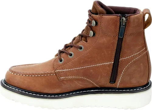 Vista 4 de Harley-Davidson mens Beau Leather Motorcycle Casual Wedge Boot