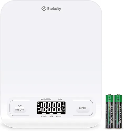 Vista 2 de Etekcity Báscula de cocina de alimentos + báscula inteligente Etekcity para peso digital y grasa corporal