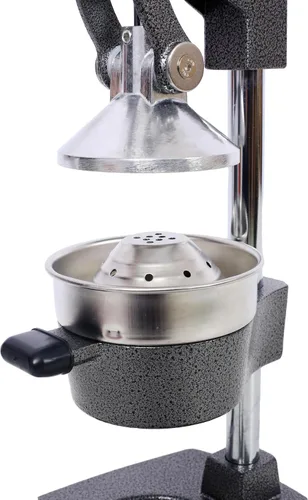 Vista 8 de Exprimidor comercial de cítricos de hierro fundido, prensa manual extra grande de jugo de naranja, exprimidor de mano resistente